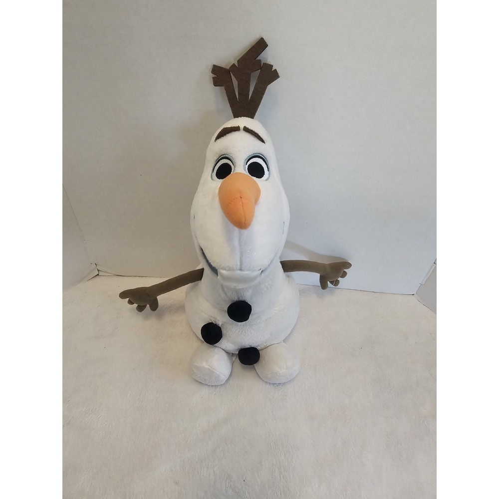 Disney Frozen Olaf Plush Snowman Stuffed Animal Soft‎ Toy 15" White